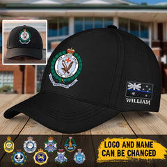 Personalized Australian Police Branch Logo & Name Black Cap